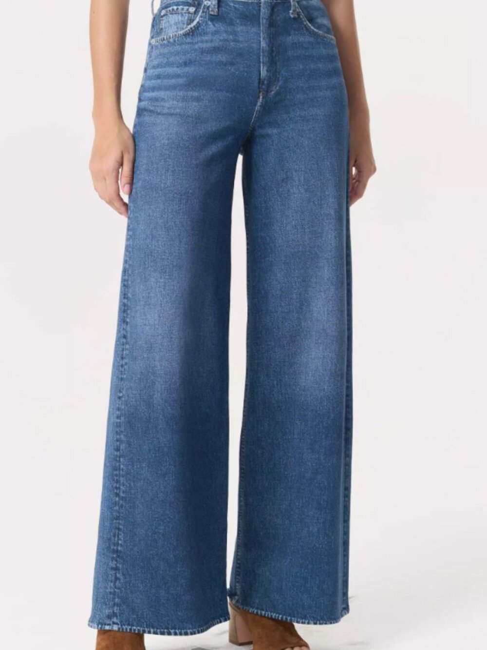 Comfy Sweat Pant Jeans- Mila Rosabella - Wide Leg/High Waist- NEVER WORN